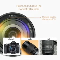 UV+CPL+FLD Filter Set 3 in 1 Lens Filter Set with Bag for Various Scenes for 49mm 52mm 55mm 58mm 62mm 67mm 72mm 77mm 82mm Size - Image 6