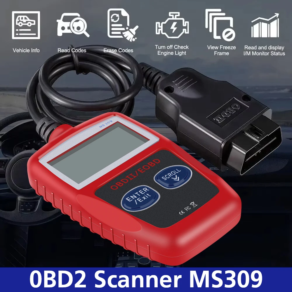 OBD 2 Scanner Digital Display Fault Code Clear Universal Version OBD2 Code Reader Multi Functional Car Diagnostic Tools 3