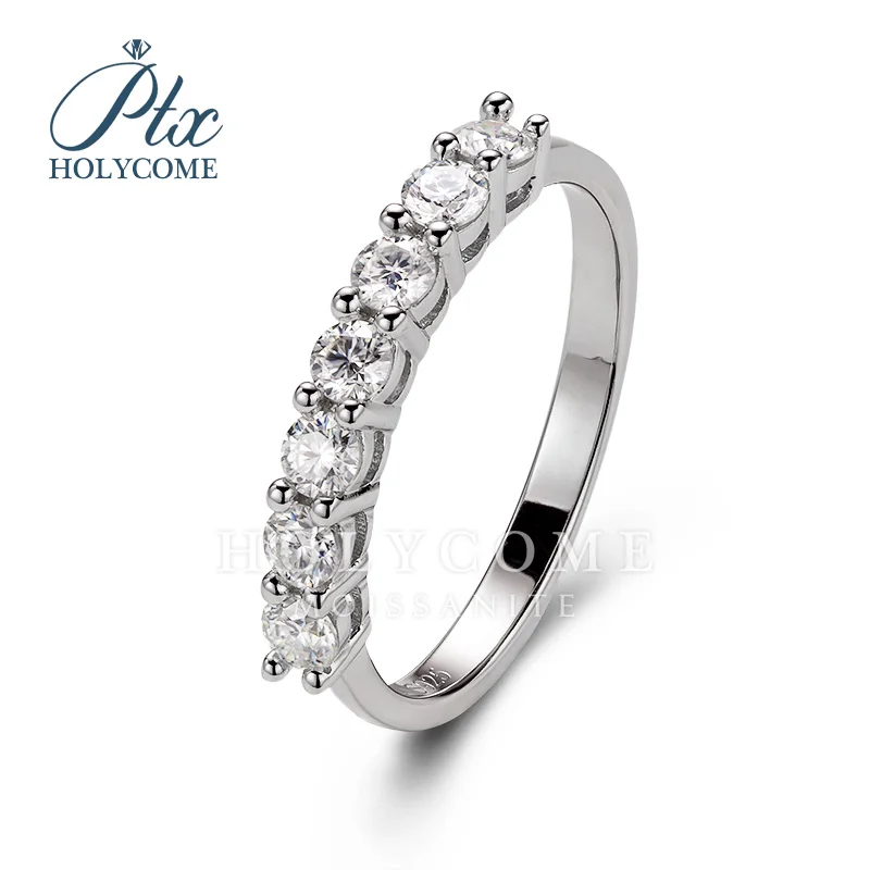 

Holycome D Color 1.0CT Moissanite Rings Beautiful Thread Rings 925 Sterling Silver Diamond Rings Fashion Jewelry for wome