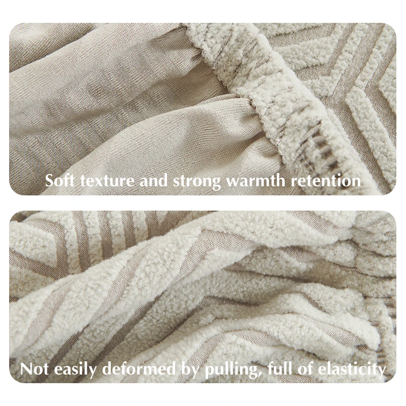 1PC Jacquard Sofa Cushion Cover Thickened Solid Color Non-Slip Couch Slipcover Removable Washable Living Room Sofa Dust Covers 3