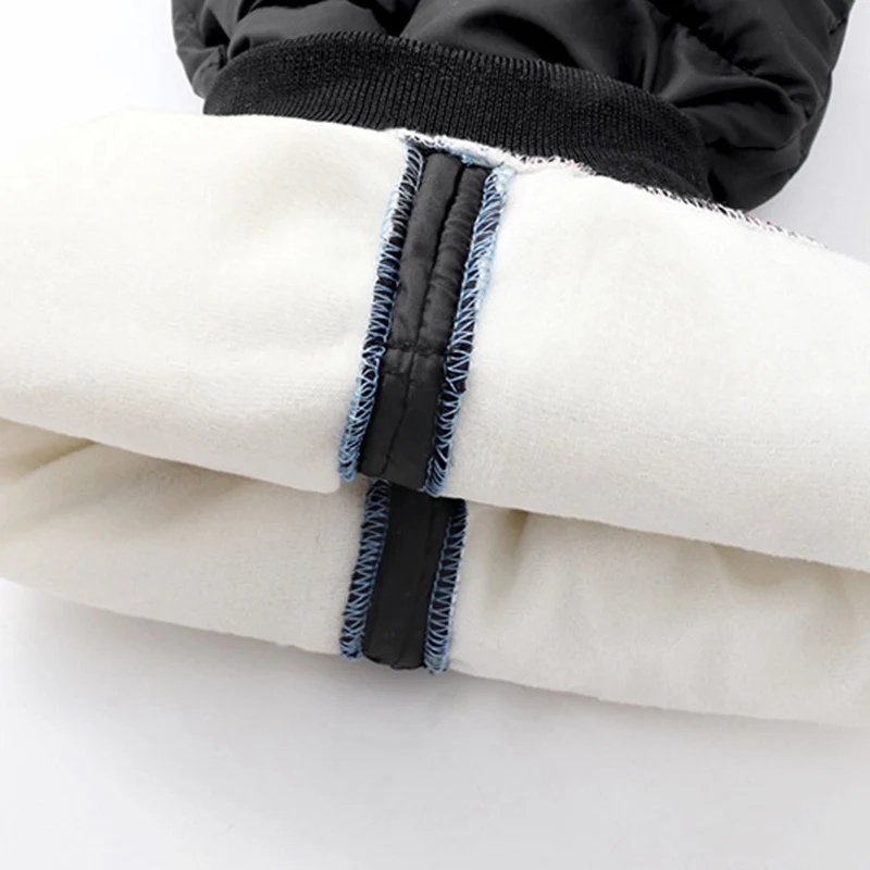 Kids Pants Winter Cotton Padded Thick Warm Waterproof Ski Pants 1-5 Years Elastic High Waisted