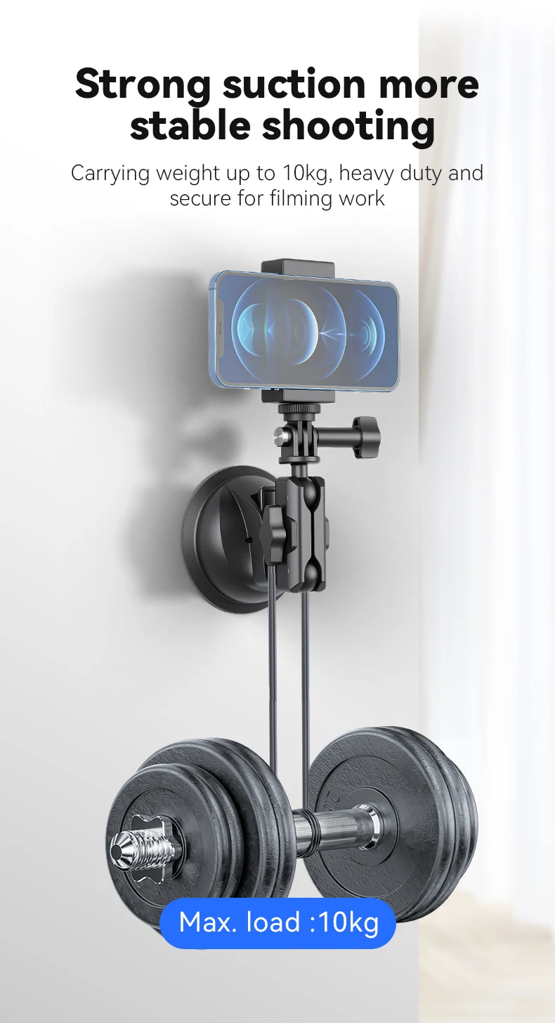 Action Camera Holder Suction Cup For DJI OSMO Action Insta360 Smart Phone Holde