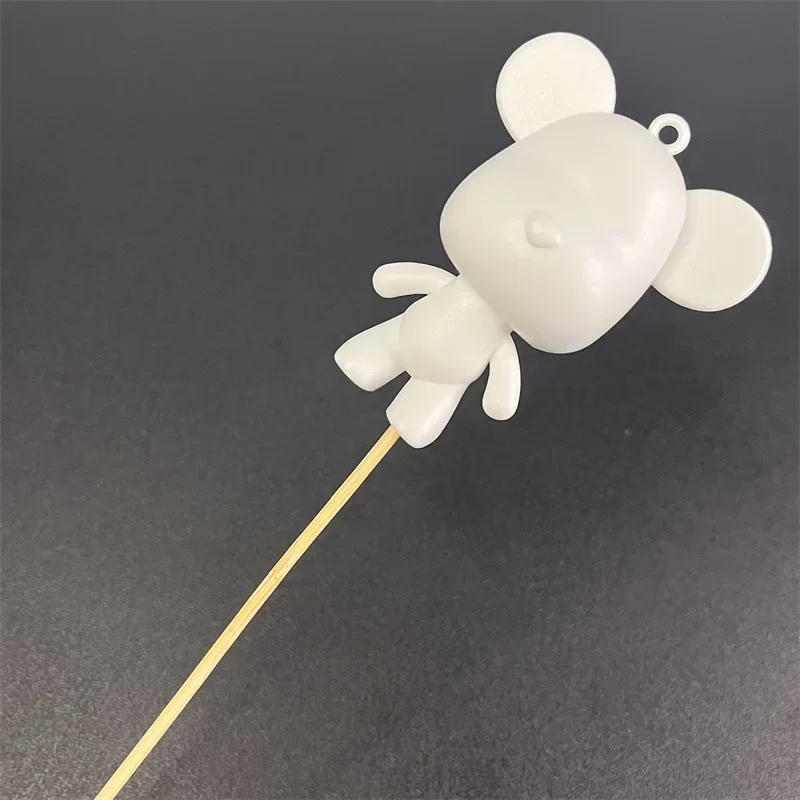 White Enamel Fluid Bear DIY Diamond Sticking Handmade Toy