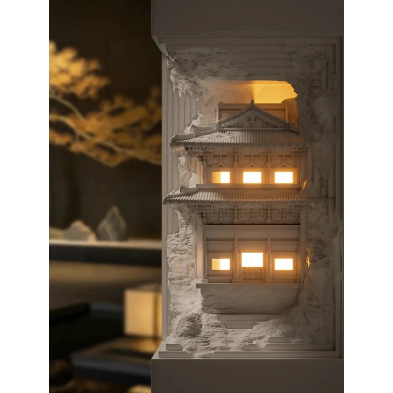 Embedded Gypsum Corner Induction Wall Lamp 1