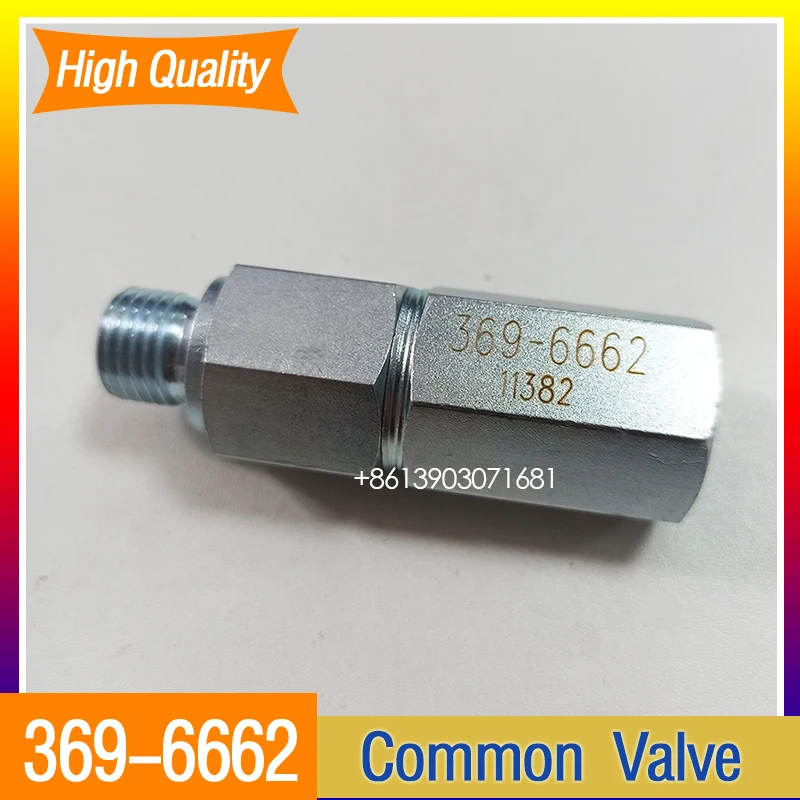 For Cartepilar 330D E336D C9 Diesel Oil Return Pressure Valve 3696662 Check Valve 369-6662 Excavator Accessories