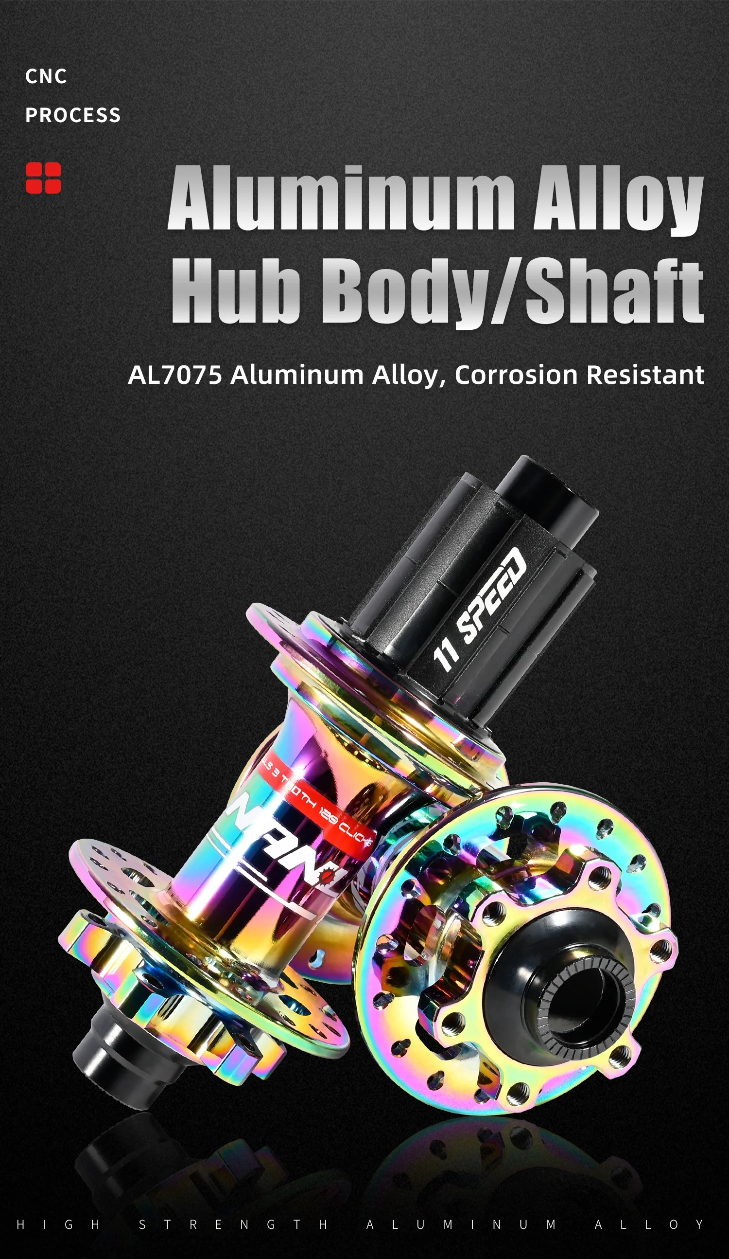 28 32H MTB Bicycle Noise Loud Hub 6 Pawl 120T Boost 15x110