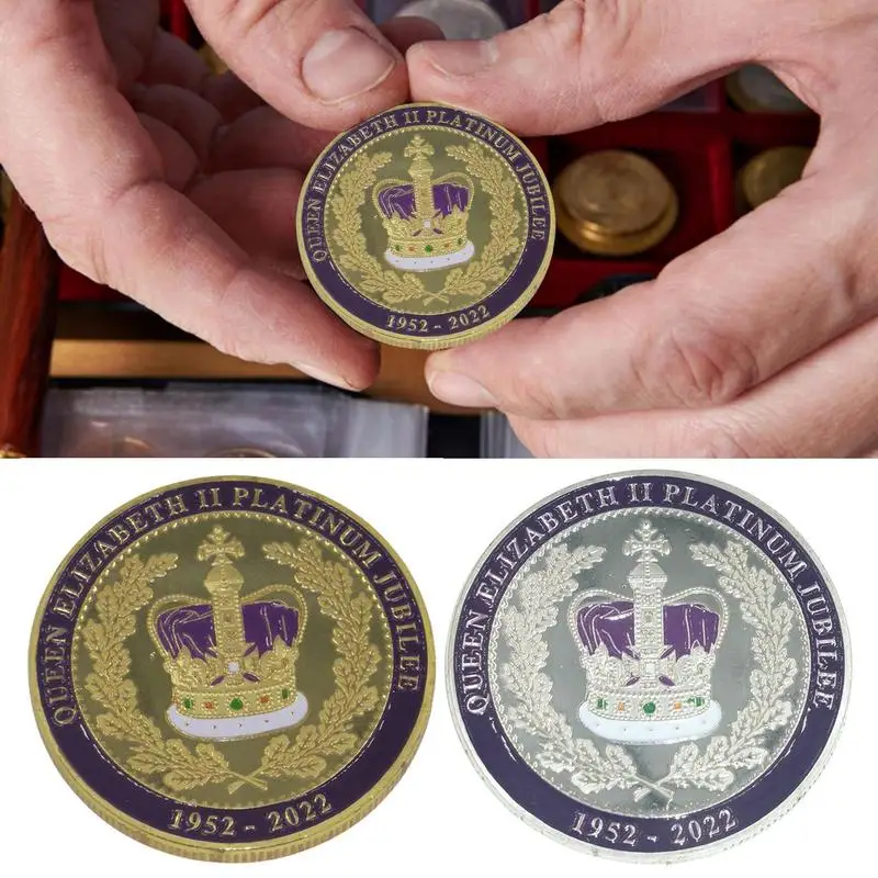 

Collector Coins Commemorative Handmade Collectors Royal Coins Rust-resistant Her Majesty Queen Uncirculated Coin Collection