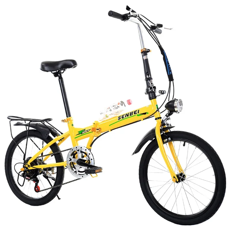 

Складной горный велосипед для взрослых, Ультратонкий портативный модный, с чувствительными тормозами для студентов, электровелосипед, инструмент для движения, 20 дюймов