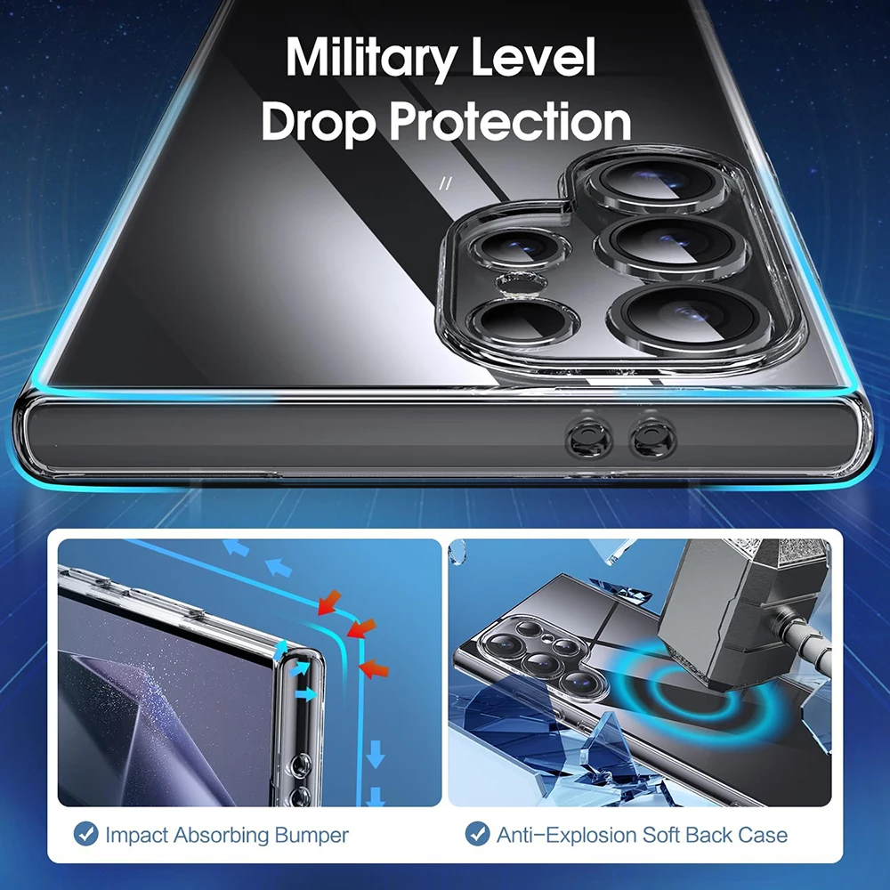 Ultra Thin Soft Transparent Shockproof Phone Case with Enhanced Protection