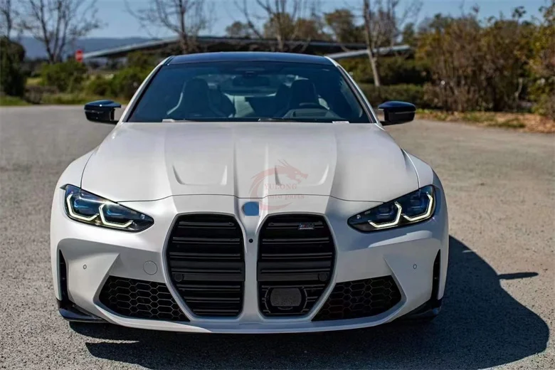 style dry carbon fiber hood For BMWs M3 M4 G80 G82 + Upgrade bonnet