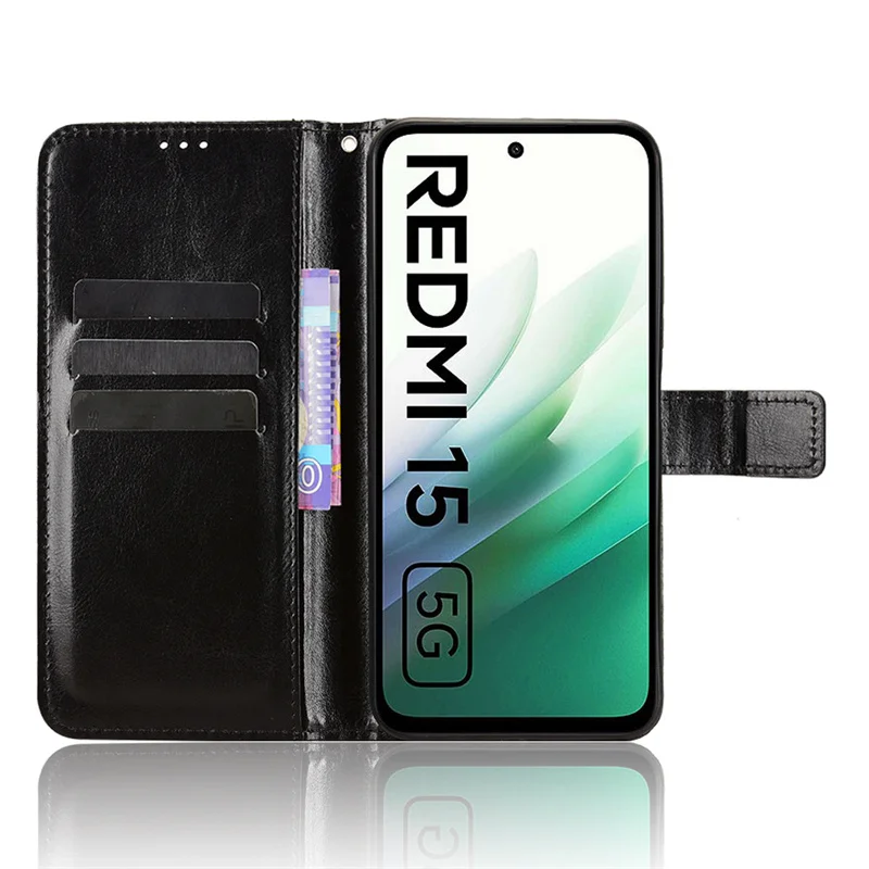 Luxury Magnetic Leather Wallet Flip Case - Elegant Cover