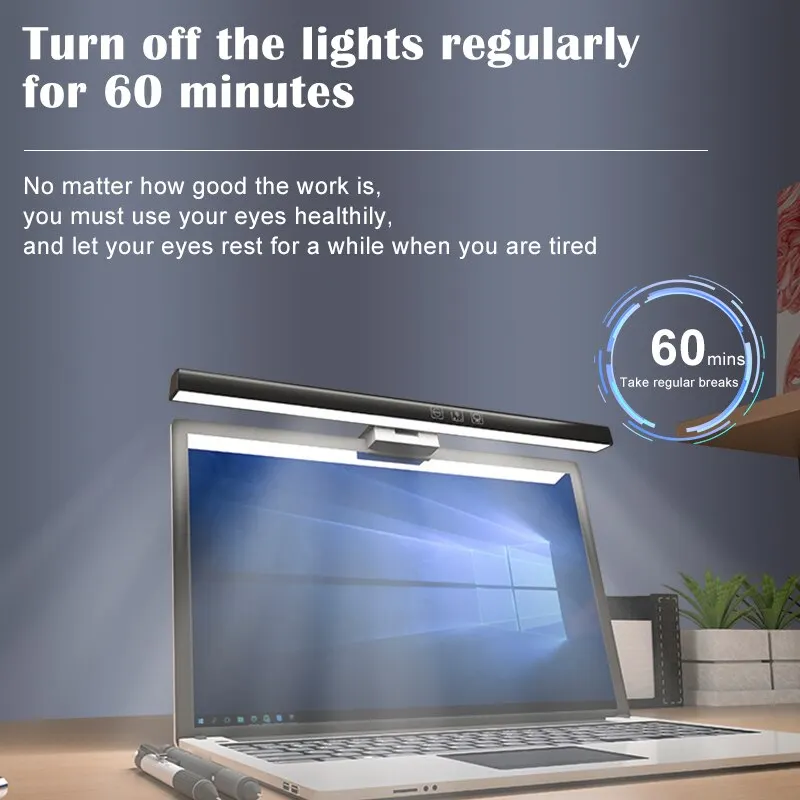 Computer Screen Clip Light Asymmetric Light Dormitory Eye Protection Desktop Computer Laptop Monitor Screen Hanging,computer screen light
