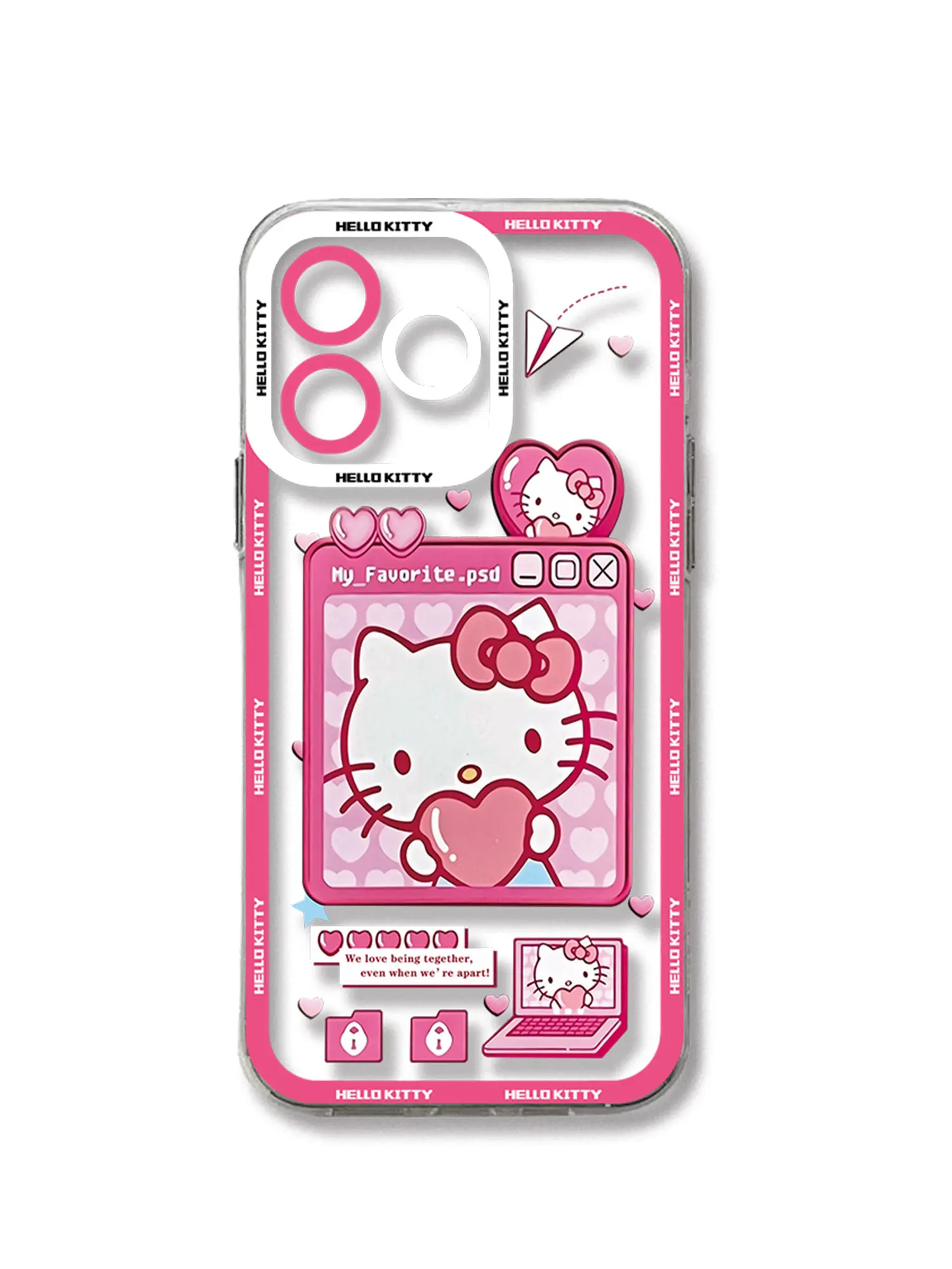 thumbnail image 1 of Funda de teléfono con dibujos animados de Hello Kitty, carcasa transparente de silicona suave para Redmi Note 12, 11, 10, 9 Pro, 7, 8, 9C, 10C, 12C, 13C, 4G, 5G, 1 of 5