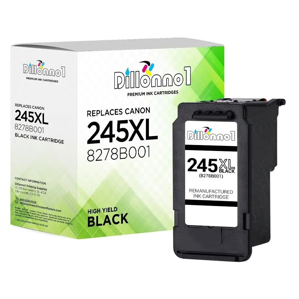 PG245 Xl Zwarte Inktcartridge Voor Canon Pixma MG2920 MG2922 MG2924 MX490 MX492