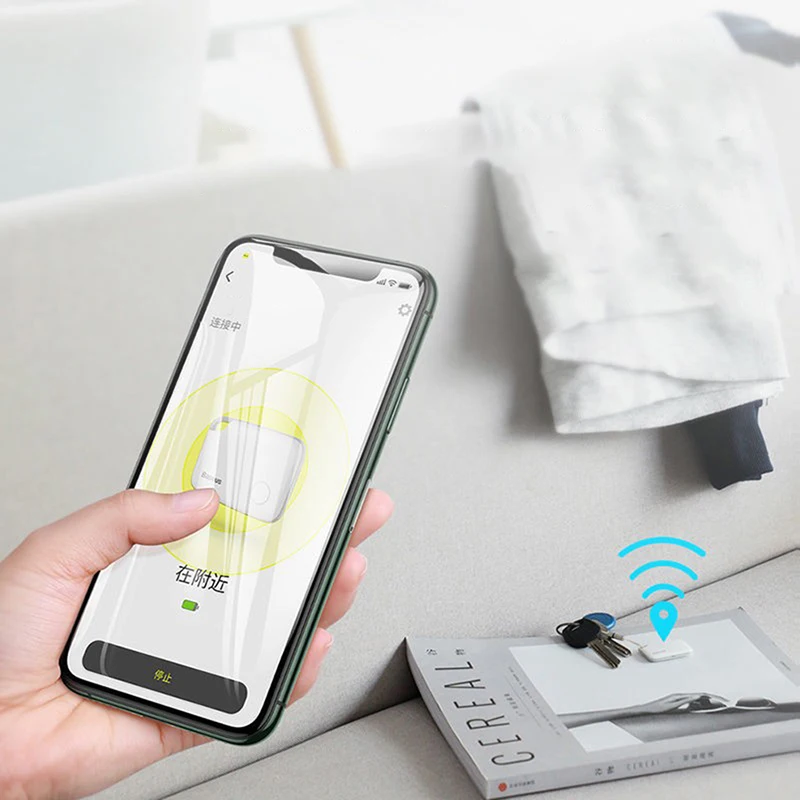 GPS Locator Tracker Wireless Smart Tag Key Finder Anti-lost Alarm Finder Locator Wallet Anti Lost Alarm Tag