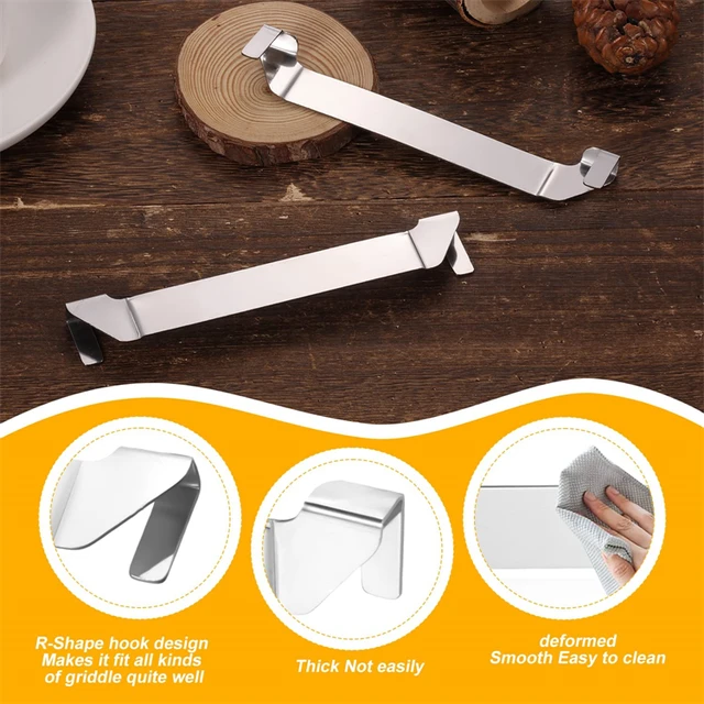 Supporto Spatola Per Piastre Barbecue - Acciaio Inox - Compatibile Blackstone, Camp Chef, Royal Gourmet - Foto 2