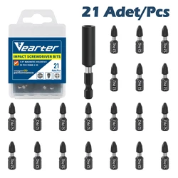 Enhanced Impact Screwdriver Drill Driver Bits Set with Magnetic Bit Holder (21PCS)