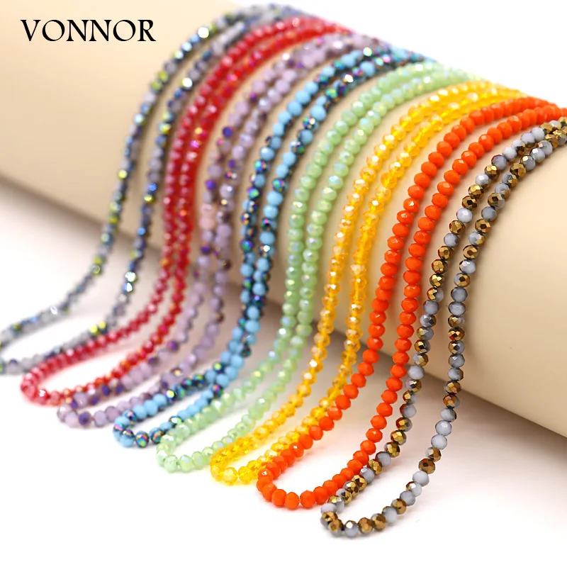 MulticolorCrystalBeadStringNecklacesforWomanGirlsKoreanFashion