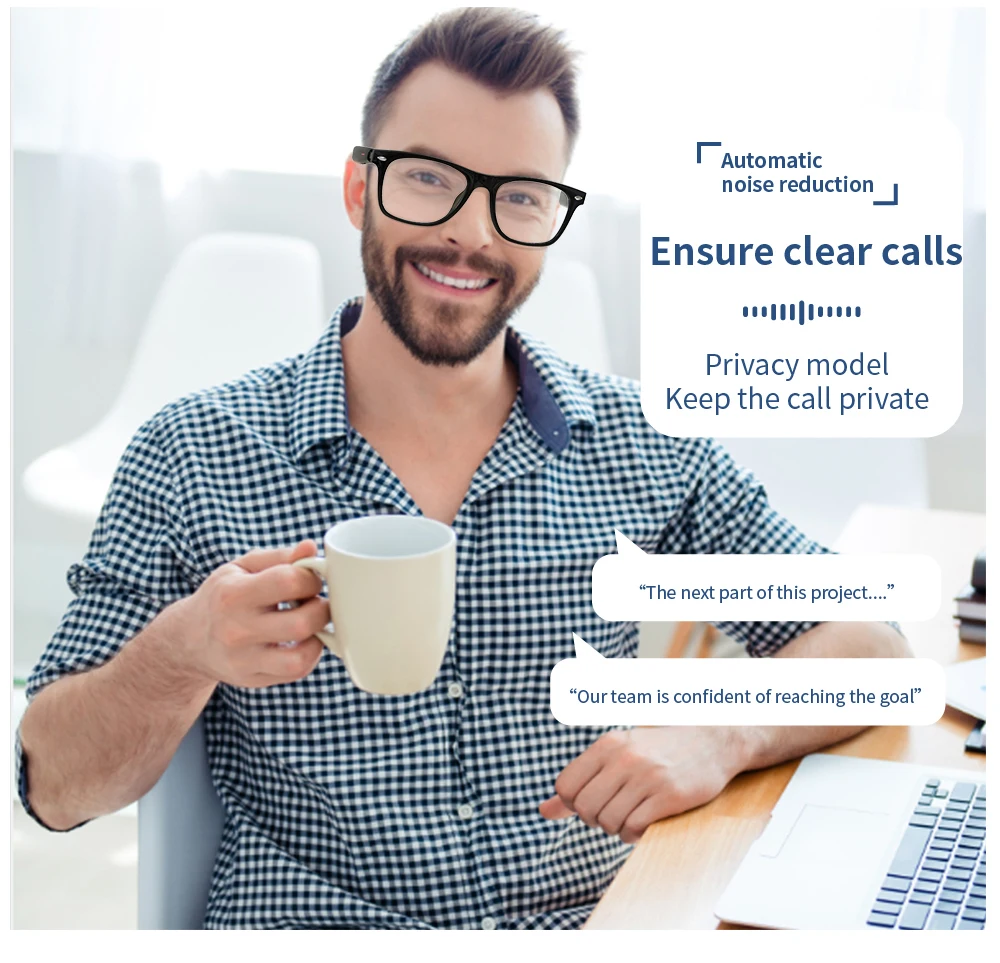 For xiaomi huawei IOS Bluetooth Smart Sunglasses Touch Control Handsfree Music-Call Driving Glasses Sport HD Stereo Headset