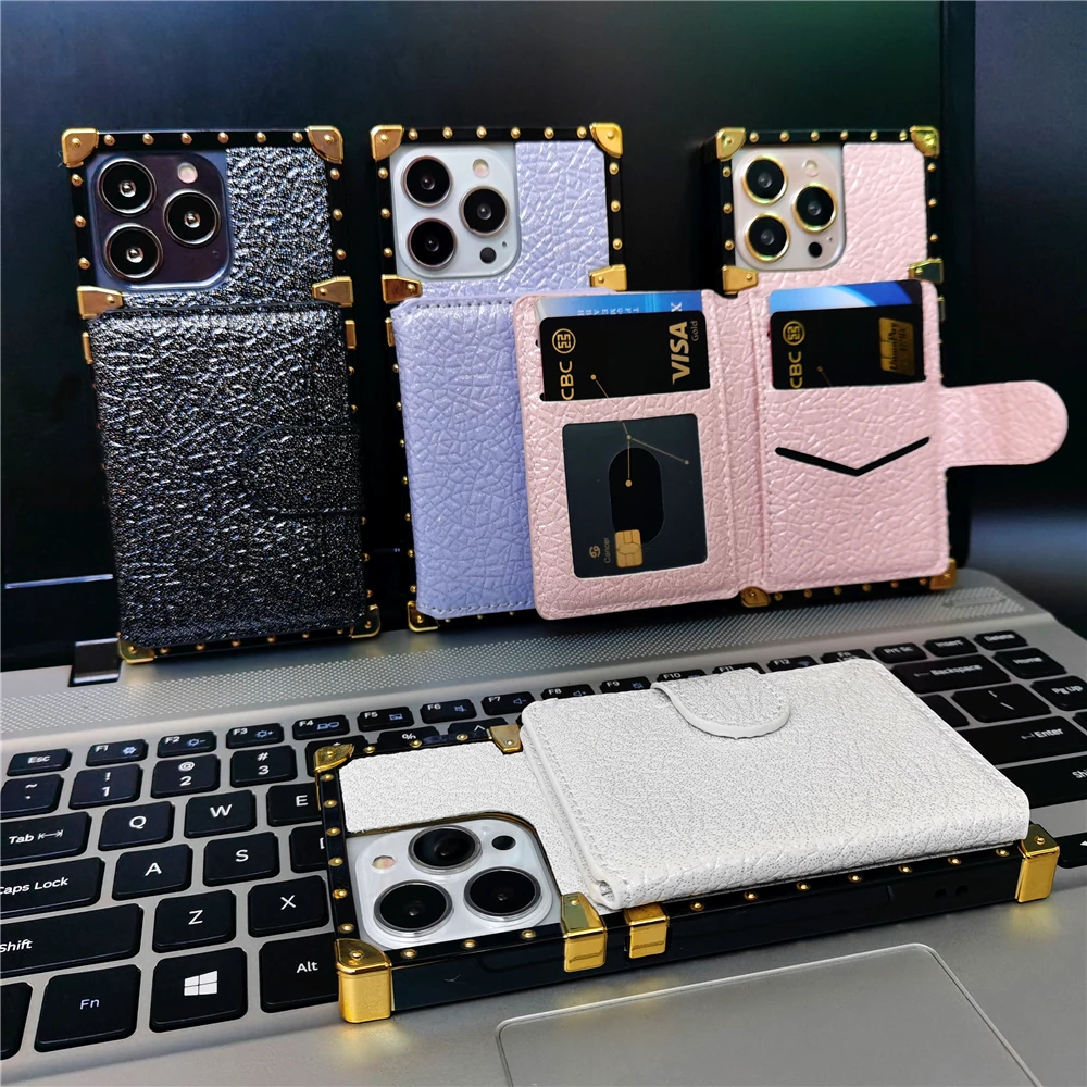 Luxury Leather Phone Case for iPhone 15 14 13 Pro Max 11 12 iPhone15  iPhone13 iphone14 iPhone XR X XS 8 7 Plus 6 Women Man Cover - AliExpress