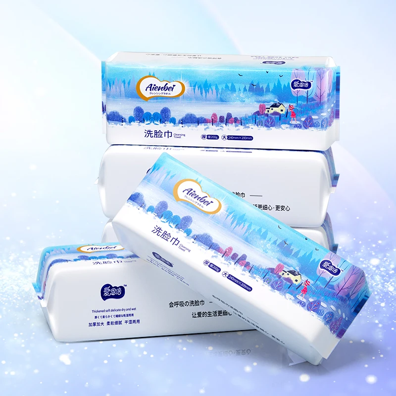 면 페이셜 드라이 와이프, 페이스 티슈, 60 카운트 