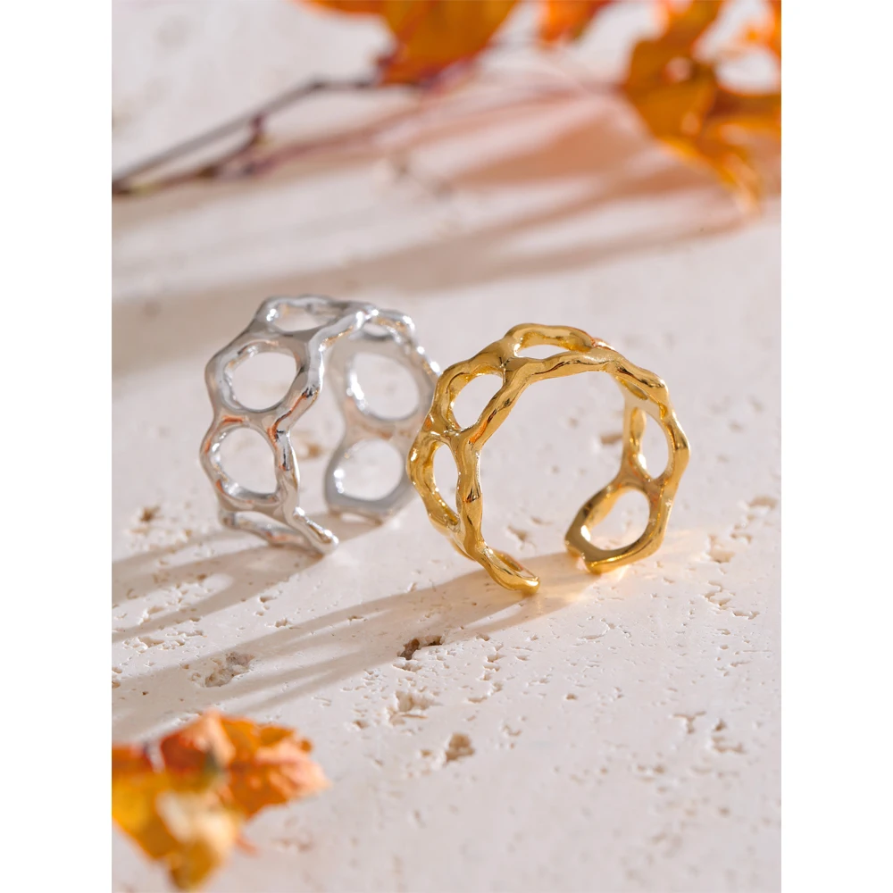 Yhpup Ring Stainless Steel Rust Proof Metal