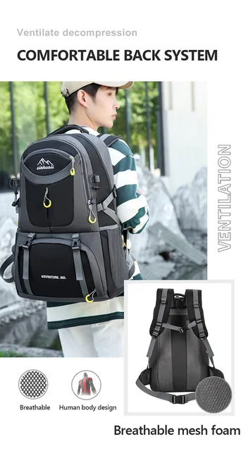 IQYU Mochilas pequeñas para hombres Mochila plegable portátil al aire libre  para viajes, montañismo, tela impermeable, bolsa de piel deportiva, mochila  grandes mochilas hombre, azul, Einheitsgröße : : Deportes y aire  libre