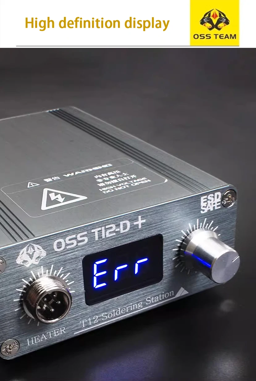 OSS T12-D PLUS Soldering Station For Mobile Phone Motherboard Repair With T12 Ti