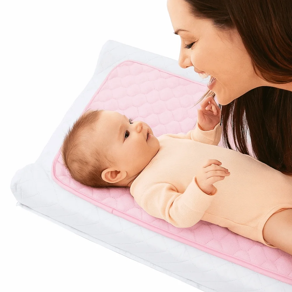Non-slip Baby Changing Pad Waterproof Breathable Baby Diaper Pad Rectangle Foldable Toddler Changer Cushions Diaper Station
