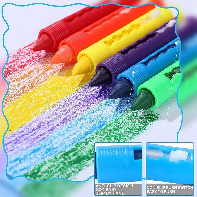 Bathroom Crayon Erasable Graffiti Toy Washable Doodle Pen For Baby Kids Bathing Creative Educational Toy Crayons 6