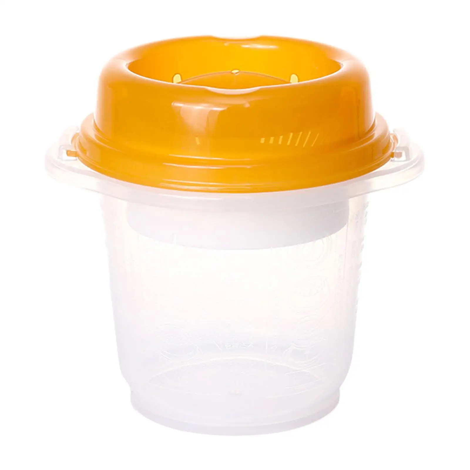 Microwave Rice Cooker Pot 900ml Microwave Rice Maker for Office Home Veggies