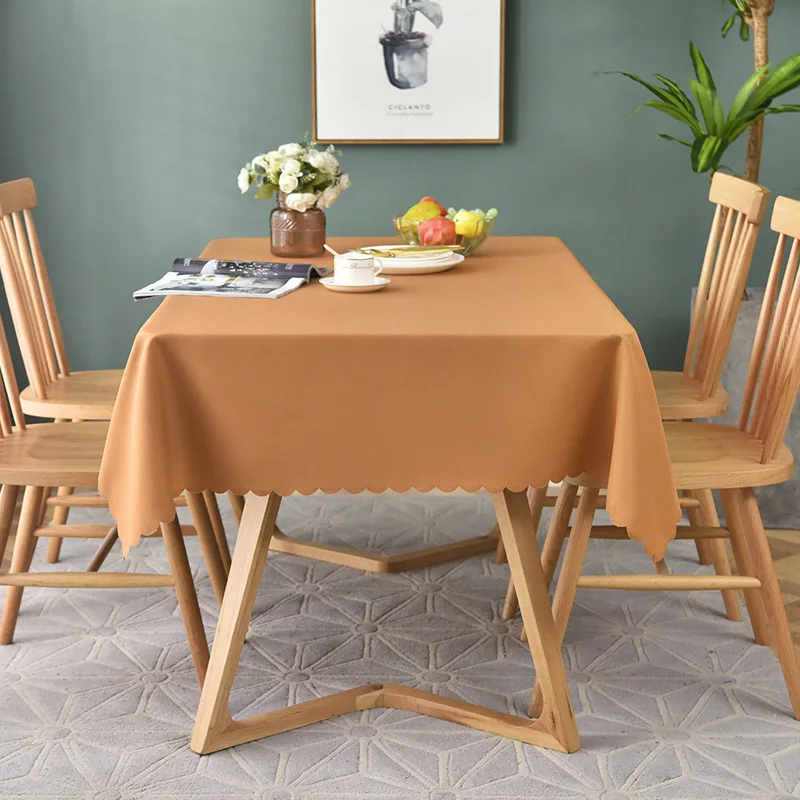 

A473Hotel household tablecloth solid color conference restaurant rectangular table skirt party event event tablecloth wholesale