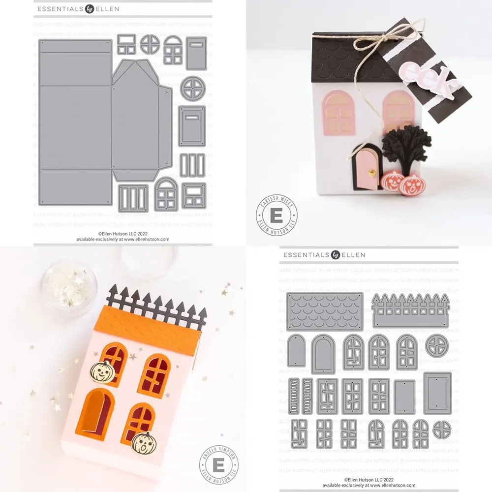 

3D Хэллоуин замок Металлические Вырубные штампы для фотографий Скрапбукинг Бумажные ремесла украшение рельефная Вырубка