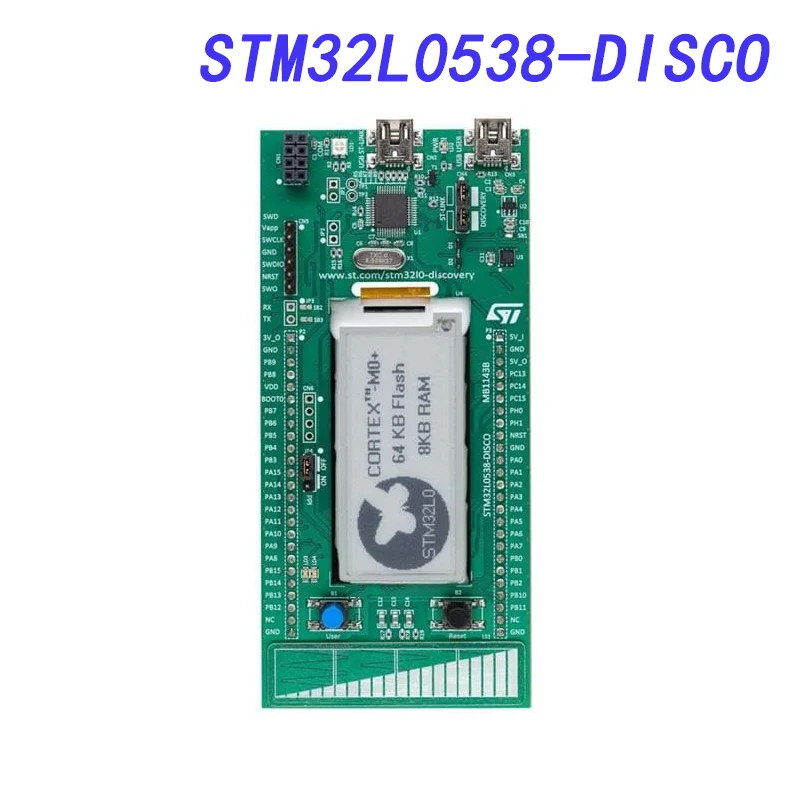 

STM32L0538-DISCO Development Boards & Kits - ARM Discovery kit with STM32L053C8 MCU