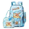 Capybara Backpack Women Student Lunch Bag Large Capacity Schoolbag Teen Rucksack Women Leisure Schoolbag Sets 1