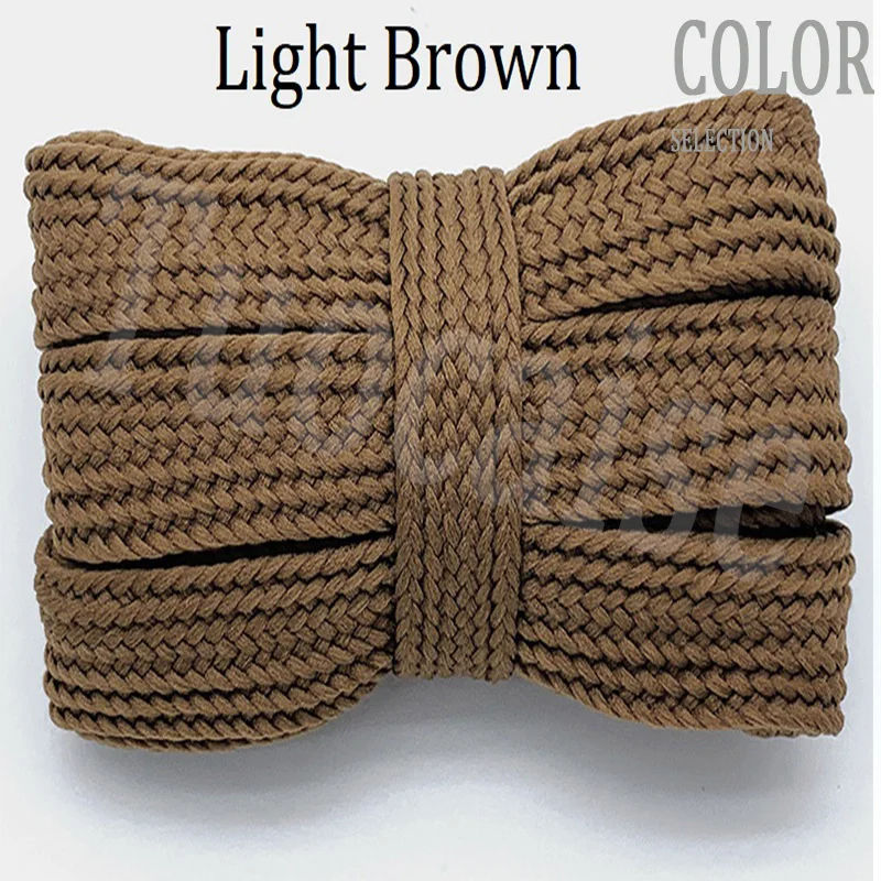 Premium 20mm Thick Flat Colored Soft Shoelaces