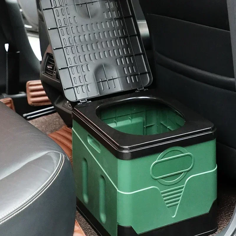 Stable Non-Slip Portable Outdoor Toilet, Deodorized Folding Camping Seat, Emergency Mobile Toilet for Comfort, Camping Seat 6