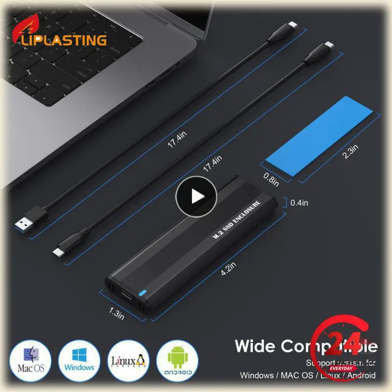 Custodia Ssd M2 Da 10Gbps Nvme Sata Dual Protocol M.2 A Usb Type C 3.1 Adattatore Ssd Per Nvme Pcie Ngff Sata Ssd Disk Box M.2 Ssd Case