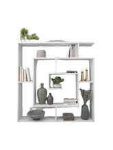 Ada Home Decor Furniture 4 Tier Open Shelf White Briscoe Modern Bookcase 
