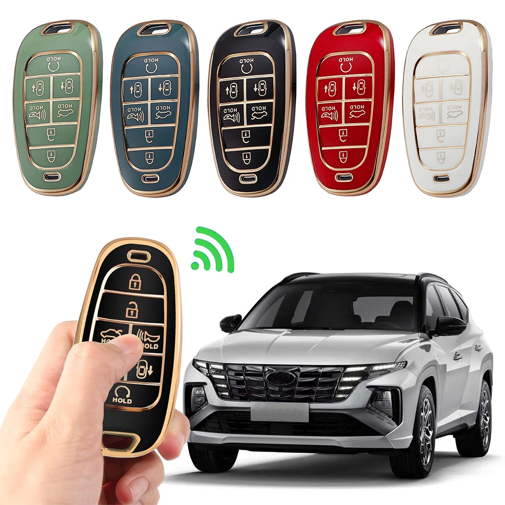 Viviance Set 3 Coprichiavi In ABS Per Porsche | Custodia Protettiva Sostitutiva Per Telecomando | Colore Rosso, Compatibile Con 911, Macan, Cayenne, Panamera