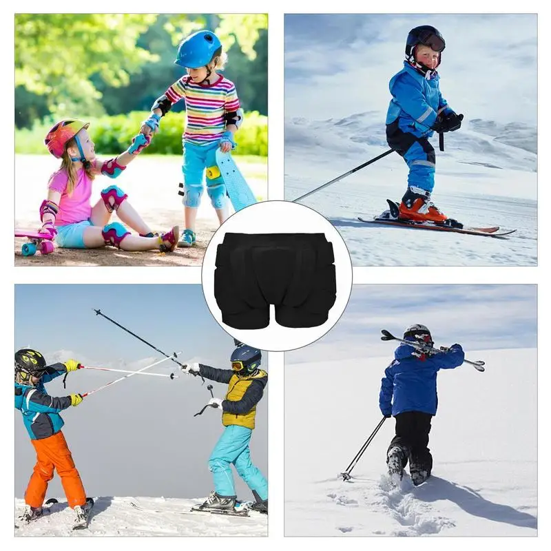 Hip Protection Shorts Pad Hip Butt Protection Padded Shorts for Snowboarding Skating Skiing fall protection equipment for kids