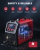 ARCCAPTAIN MIG Welding Welder 6 in 1 110V/220V Semi-Automatic Inverter MMA Lift TIG Gas Non-Gas MIG 2T4T For Home Weling Machine 3