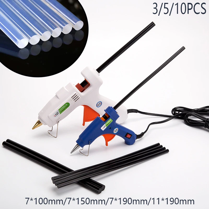 3/5/10pcs Black Low Price Hot melt glue sticks Car Body Dent Repair