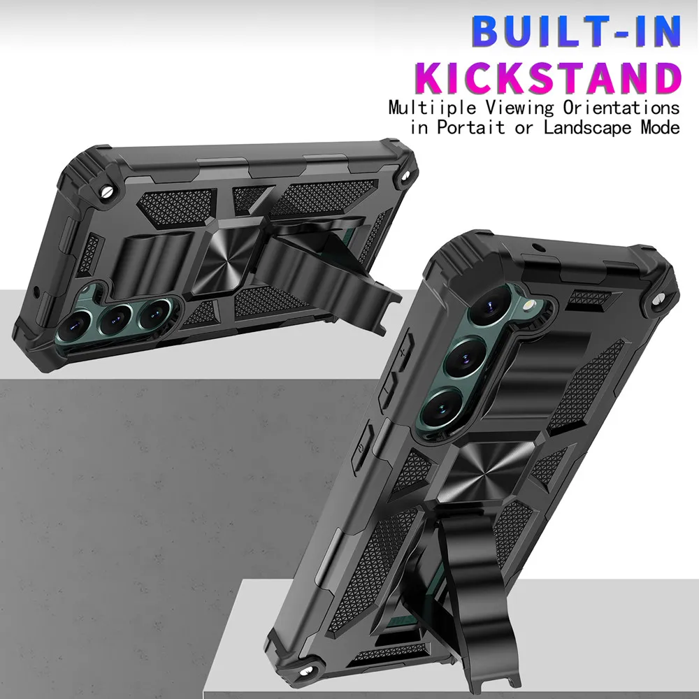 Shockproof Dual Layer Case with Built-in Kickstand