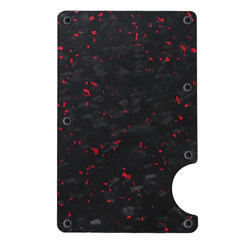 Carbon Fiber Minimalist Slim Credit Card Holder Wallet Carteira for Men Cartera Tarjetero Hombre RFID Cashback Cardholder Case Best Sellers In Luggage, Bags