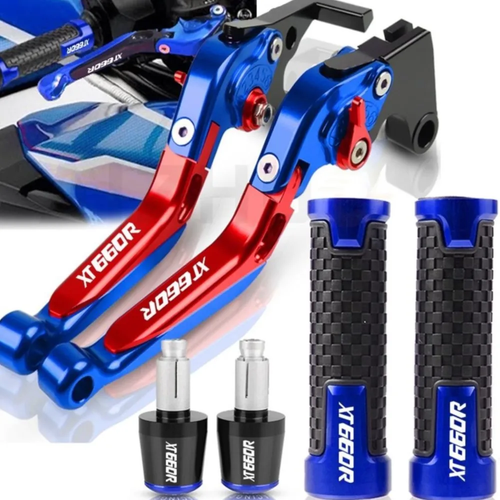 

Motorcycle XT 660 CNC Brake Clutch Levers Handle Bar Grips Handbar Ends Lever FOR YAMAHA XT660 R X XT660R XT660X 2004-2016 2015