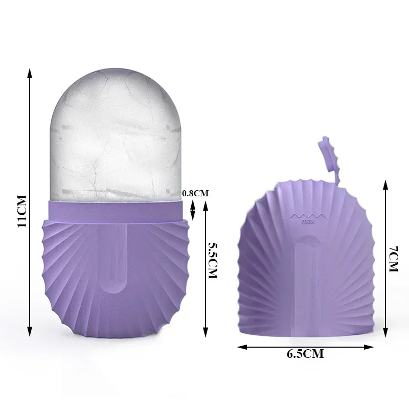 Silicone Face Ice Roller Face Application Ice Tray Summer Reduce Swelling Massage Ice Pack Mold Beauty Skin Care Tools