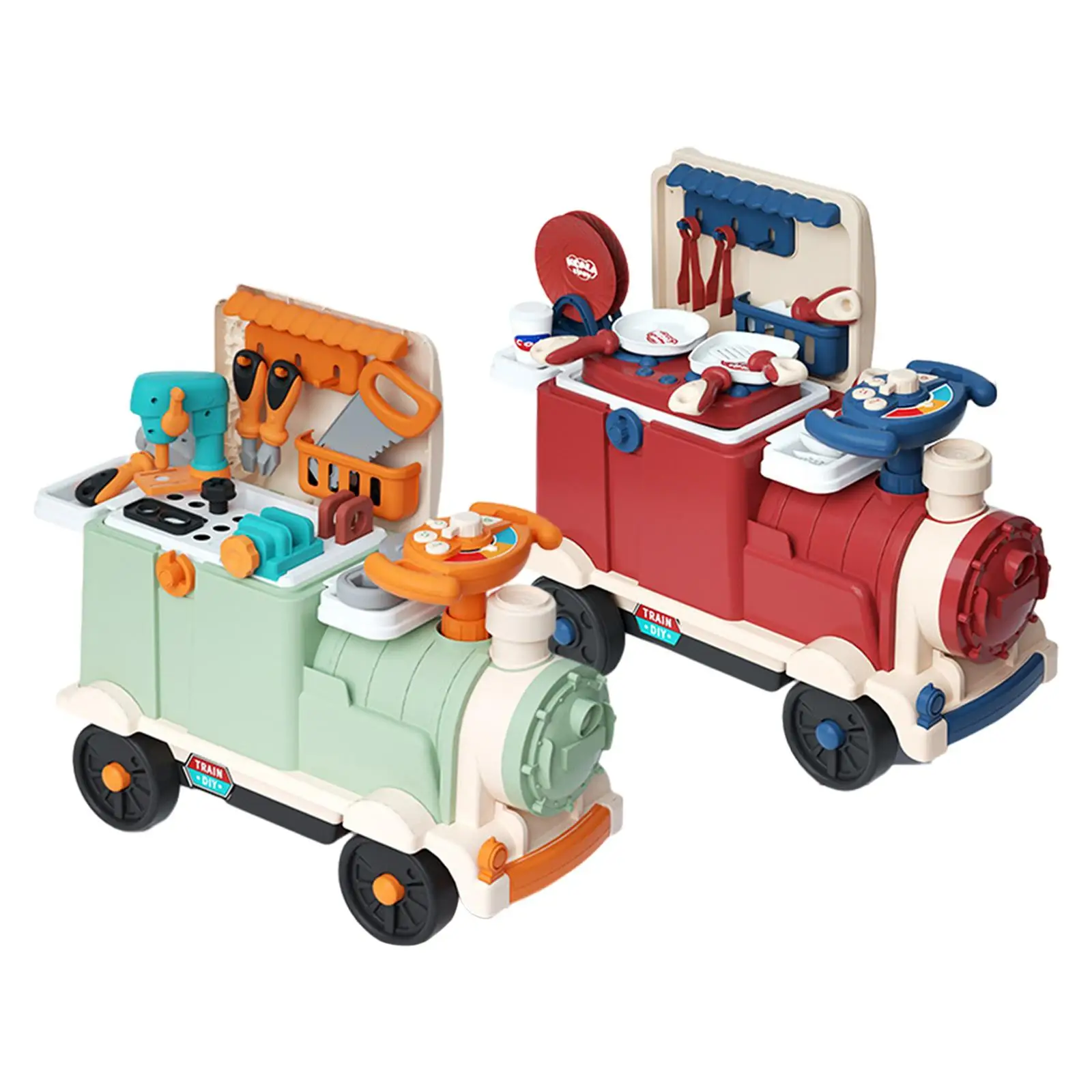 Children's Train Can Accommodate People 3D Craft Kits Kids Scooter Baby Seat