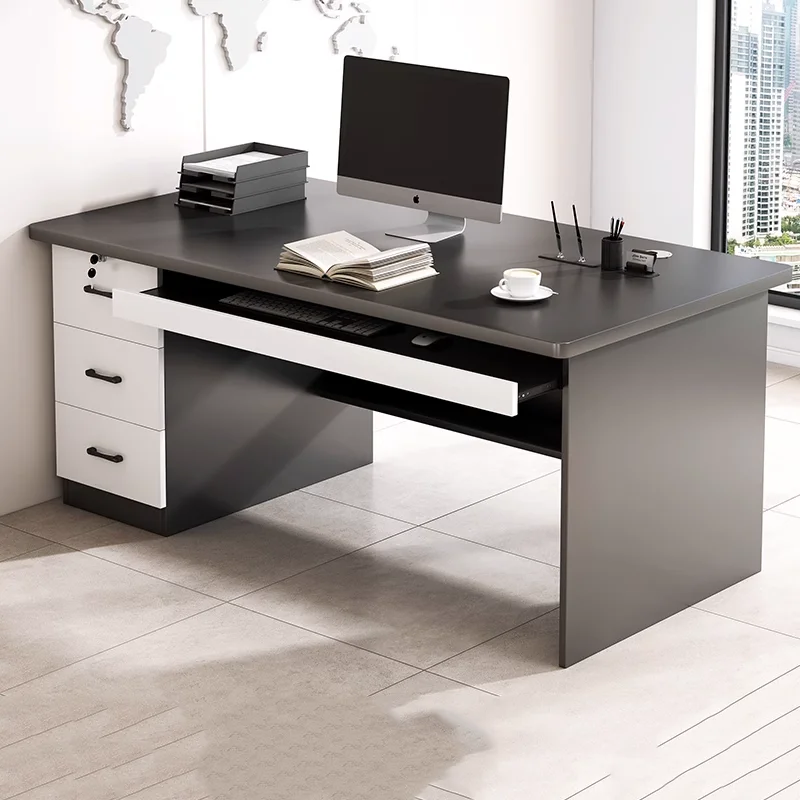 Modern Luxury Office Desk Black Drawers Conference Floor Computer Desks Supplies Writing Mesa De Computador Theater Furniture 50ml red blue black bottled glass pen ink smooth writing stationery pen fountain school ink supplies office refill student p8g8