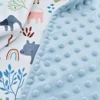 Name Personalised Custom Fleece  Baby Blanket Soft  With Double Layer Dotted Fleece Baby Swaddle Receiving Blaket 100*72cm 6